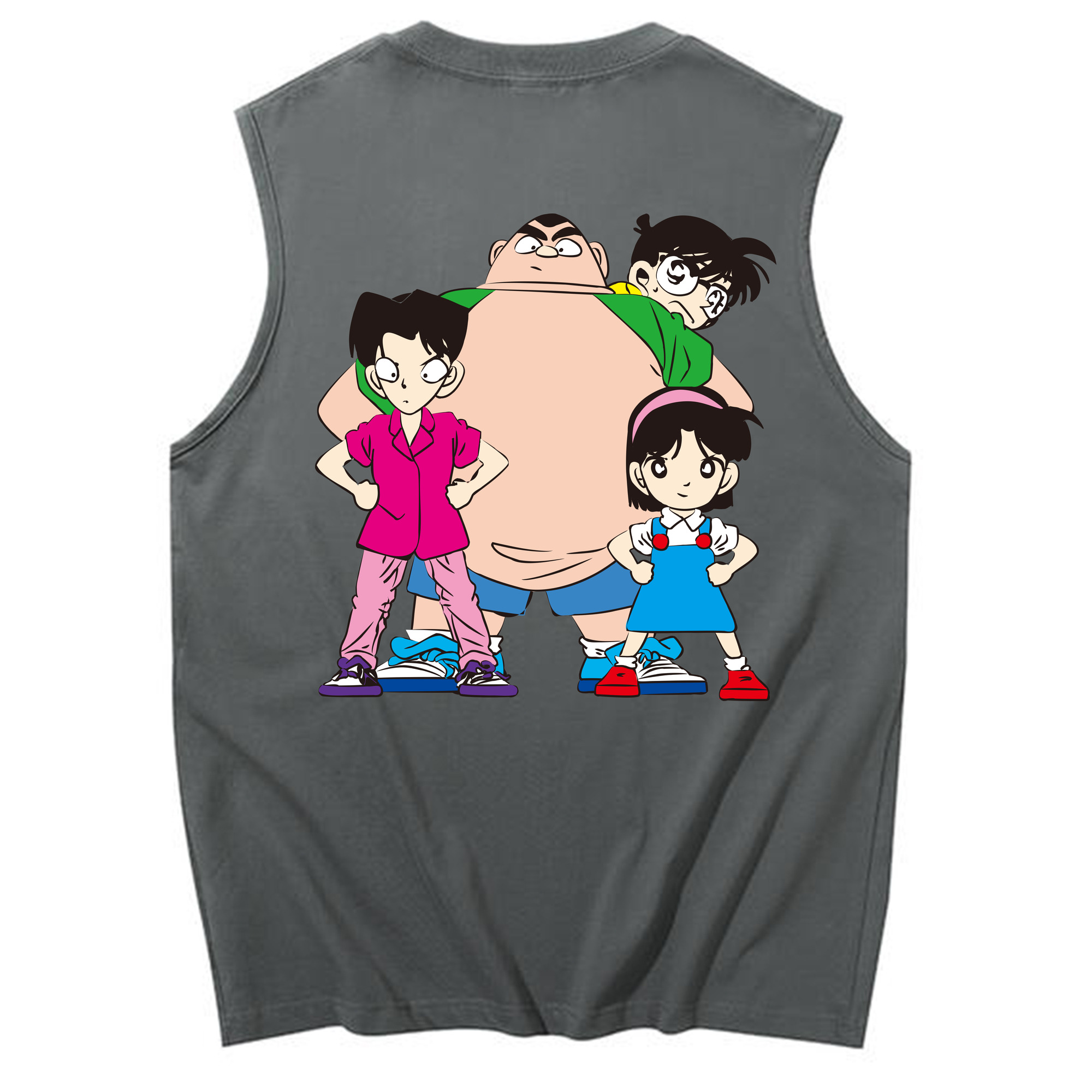 （画像用） 名探偵コナン Detective Conan コットン100％タンクトップ（背面プリント）